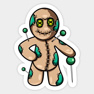 Voodoo Doll Blue Sticker